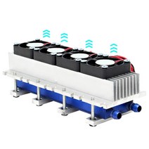 288w 열전 펠티어 냉각 냉각기 dc12v 반도체 에어컨 냉각 시스템 diy 키트, 블루 실버, 협력사