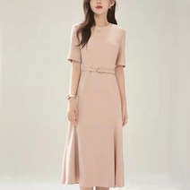 Amaethon 여름 여성 하객룩 정장 오피스룩 롱 원피스