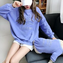 개플룩 강아지 견주 커플룩 애견 반려견 트윈룩 맨투맨, 퍼플