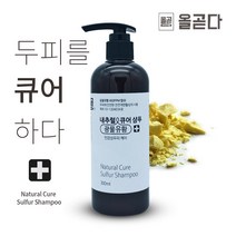 올곧다 내추럴큐어 샴푸 천연샴푸 각질 탈모 비듬 유황샴푸 300ml, 내추럴큐어유황샴푸