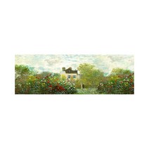 모네 [모네]명화 파노라마 캔버스 액자_3:1_모네의정원(180x60cm), 단일옵션