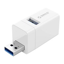 오리코 3 포트 다중 포트 USB 분배기 어댑터 자동차 USB 허브 2.0 3.0, 화이트