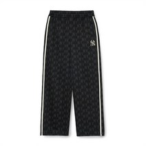 애슬레저 클래식 모노그램 자카드 져지 와이드팬츠 NY Black
