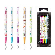 모나미 153트래블 5종세트, 검정 5종세트