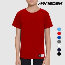 아르메데스 아동 주니어 언더레이어 사계절 반팔 상의 AR-15