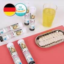 [A.H.] 5+1 물에타먹는 비타민C 아연 고용량 발포 비타민 고함량 독일 비타민씨 발포정 발포제 4개월분 무설탕 무카페인, 1개