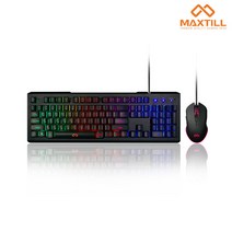 MAXTILL GMK310 레인보우 LED 키보드 마우스 세트, 상세페이지 참조, 상세페이지 참조, 상세페이지 참조