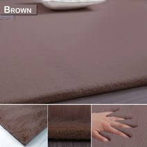 러그카페트 러그매트 식탁 원형 거실 러그 카페트 겨울 슈퍼 부드러운 솜털 대형 faux fur rug 홈 장식 현대 솔리드 토끼 shaggy 모피 침실 d30