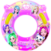 시크릿쥬쥬 손잡이튜브 70 여아 아동 어린이튜브, 핑크, 1개