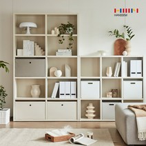 한샘 샘 폴리 수납바스켓 2개세트 중/대/와이드 샘책장호환 수납박스 정리, 09.샘폴리바스켓(대)브라운_2개, 2개