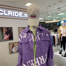 클라이드앤 클라이드 여성 래터링 박시핏 퍼플 자켓