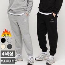 기모 남성 여성 자수 트레이닝 밴딩 조거팬츠