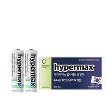 크린랩 하이퍼맥스 알카라인 건전지 24알, AAA