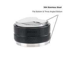 커피 템퍼 홀더 탬핑 스탠드 EXPOBAR E61 익스프레소 머신 용 304 스테인레스 스틸 58MM 바텀리스 포터필터 필터 범용 그룹 헤드, Doubld distributor 3