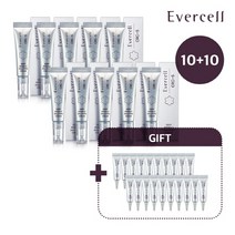 [10+10] 에버셀 차움 딥링클 솔루션 크림 10ml 10개+5ml 20개 총 200ml /프라이머/줄기세포 주름케어, 단품