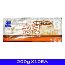 쫄면사리 냉동식품 분식재료 면사랑 200gX10EA, 1