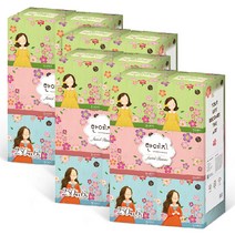 한예지 캐릭터 미니 미용티슈 2겹, 6개입, 4팩