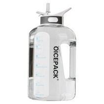 적당을 위한 손잡이 3.78L를 가진 스포츠 물병 BPA 자유로운 누출 방지, 16x16x30cm, 트라이탄, 하얀색