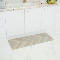 리꾸 양면 PVC 주방매트 북유럽풍 부엌 욕실 싱크대 주방 발매트, 더블우드