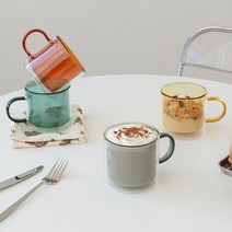몽드 더블월 내열유리컵 (4colors), 엠버, 옵션선택:엠버