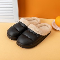 방수 여성 겨울 홈 슬리퍼 미끄럼 방지 가정용 두꺼운 플러시 레저 신발 침실 바닥