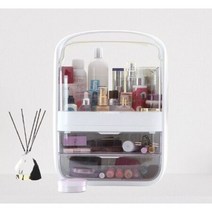 쇼케이스 케이스 정리함 수납함 휴대용 화장품 정리대, 크림