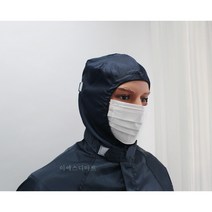 [오늘출발 / 제전 후드모자] 네이비 기본형 크린룸용 방진모자 정전기방지 제전복 무진모 제전모자 반도체모자 이에스디마트, 2XL, 1개
