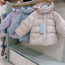 아가방 초특가세일~ 안감 기모가들어간 깔끔한 디자인의 부드러운 웰론 패딩점퍼~~모자 탈부착가능