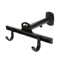 디스플레이 홀더 도로 자전거 벽 장착 차고용 수평 랙, 검은 색