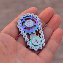 Sprockets Flywheel Fingertip Gyro Sprockets Chains EDC Metal Toy Gear Chain Gyro Drop Ship Sproket R, [03] Gold