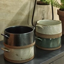 김학영도자기 아끼다 투톤딥볼 라면기 우동기 샐러드볼 면기 찌게그릇, 펄블랙