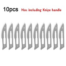 메스 블레이드 11 23 미끄럼 방지 칼 조각 공예 모바일 노트북 PCB 서비스 수동 도구 수술, 06 10pcs 23number blade