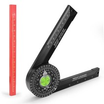 각도톱 각도절단기 정밀각도계 플라스틱 마이터 톱 각도기 목공 360 ° 각도 파인더 수평 위치 설정