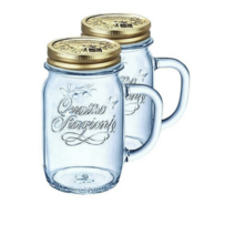 보르미올리 1+1 드링크자 머그세트 450ml, 블루 색상, 6개입