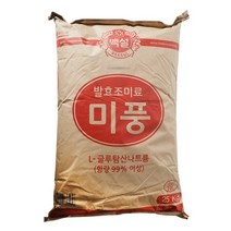 미풍(L-글루탐산나트륨) 25kg/백설, 쿠팡 베리몰 1, 25000g
