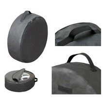 자동차 트럭 타이어 커버 옥스퍼드 방수 방진 가방, 지퍼 72x25cm (블랙 1개)