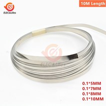 미니스팟용접기 호환 부품 1 롤 10m 18650 리튬 이온 배터리 니켈 시트 플레이트 니켈 도금 강철 벨트 스트립 커넥터 배터리 휴대용 스폿 156, 0.1x10MM