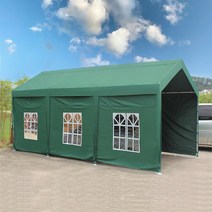 간이차고 천막 가제보 행사 캠핑 3X3M 옥상 차광막, 3.3x5.3 텐트(세트 62kg)