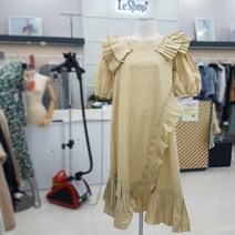 기계주름 덧장 프릴원피스LL4OP469