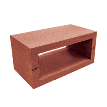 [1장][직사각형]디자인 블럭 칼라 [티파니스톤랜드] 담장 보수 벽돌 콘크리트 인테리어 가정용 조경 원예 가드닝 화단, 레드, 1개