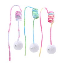 고양이 장난감 용품 실내 스크래처 장난감 볼 자체 재생용 텀블러 재미있는 인터렉 스프링 973bEA4e1, 단일옵션