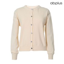 에이비플러스 ab.plus 베이직 라운드넥 무지 가디건 (LSX1MY58A)