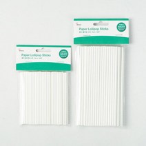 종이 롤리팝 스틱 100p, 3개