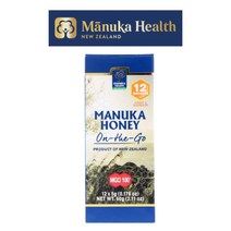 마누카헬스 뉴질랜드 마누카 꿀 허니 스틱 짜먹는 MGO 100 메틸글리옥살 5g 12패킷