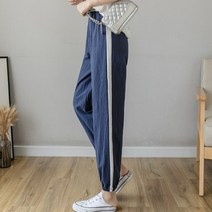 알라딘 바지 코튼 라인 벌룬 팬츠 여성 트레이닝 쿨 의류 여자 캐주얼 면 여름 운동복