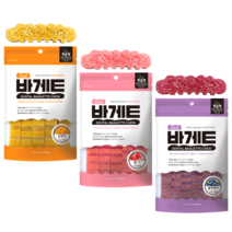 [채다시] 펫슐랭 유산균 덴탈바게트 강아지 치석제거껌 120g 6p(3가지 맛 / 단호박 딸기 블루베리), 5개, 단호박맛