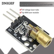 누수감지 센서 10PCS KY-008 650nm 레이저 모듈 arduino 6mm 5V 5MW 빨간 도트 다이오드 구리 머리, 한개옵션0