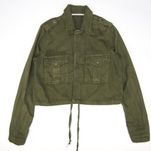 364.자라우먼 빈티지 린넨혼방 숏야상 자켓/여성 XS