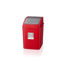 코멕스 클린푸쉬 휴지통3.5L레드, 없음