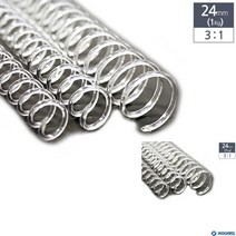 제본용 3대1 투명 PET 코일링 1KG 24MM 문구링 제본링 제본소모품 사무용품 제본용스프링 링제본 제본소모품